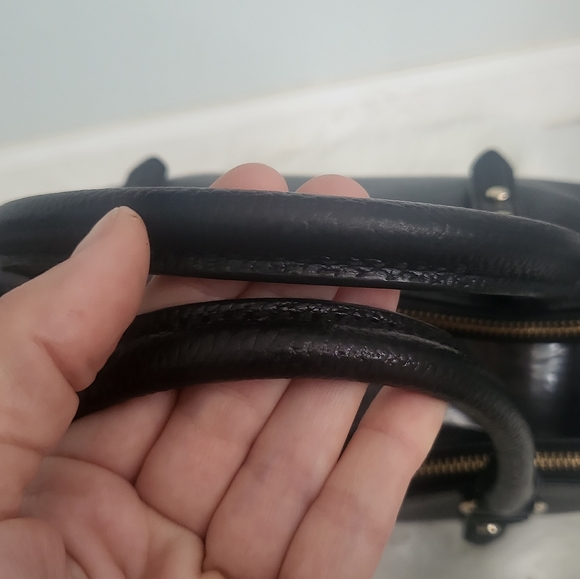 Kate Spade Black Leather Leighann Satchel / Tote Handbag (Mulberry Street) - Picture 5 of 14